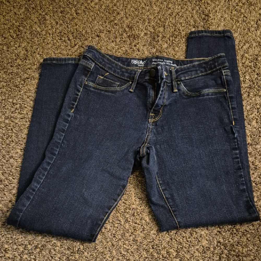 Mossimo Supply Co. Dark Indigo Skinny Jeans